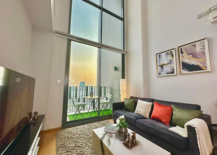 아파트 Luxury 2bed Duplex - 1min From Thonglor Bts 방콕
